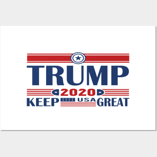 Trump 2020 keep america great again Posters and Art